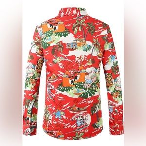 Men’s Christmas Themed Dress Shirt